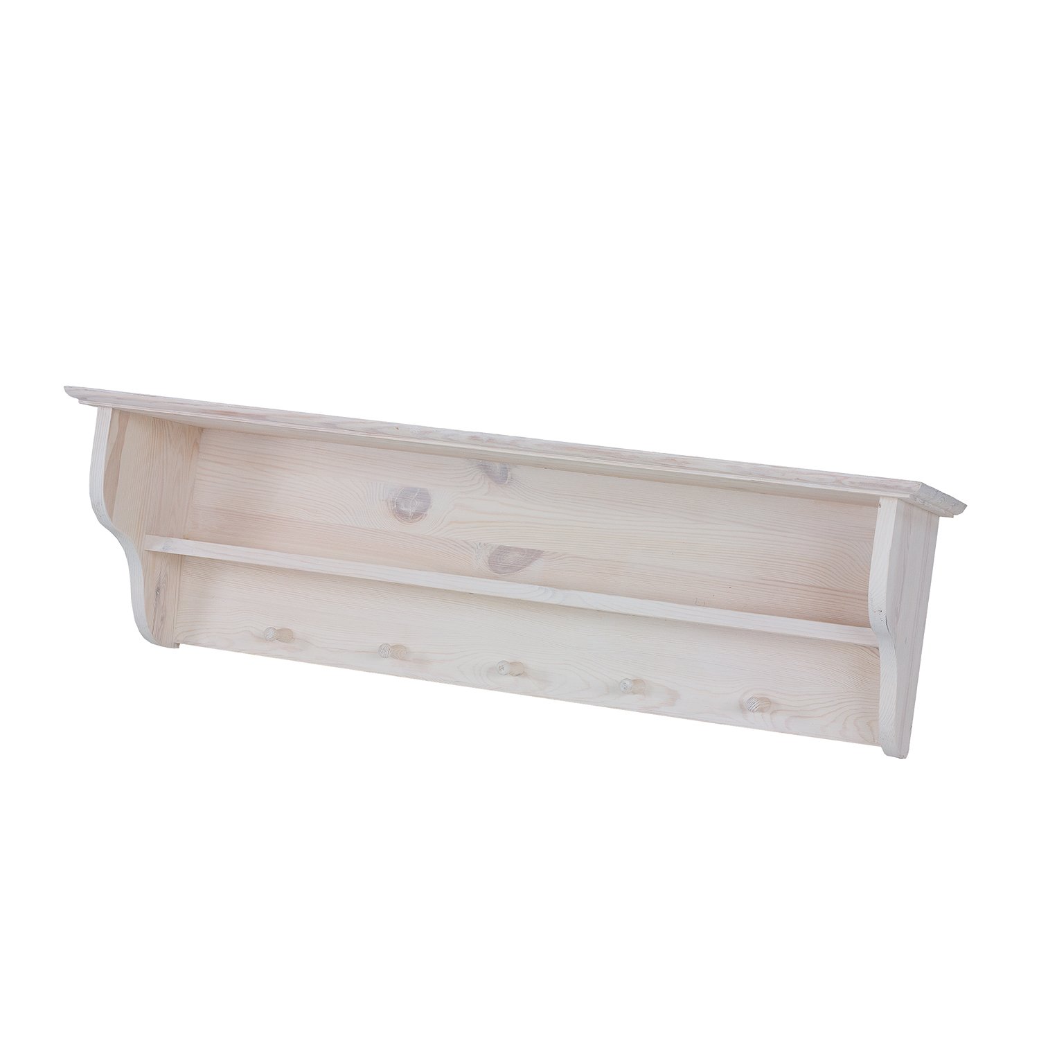 Pine shelf RUSTIKAL PK700, light wax pine - Image 4