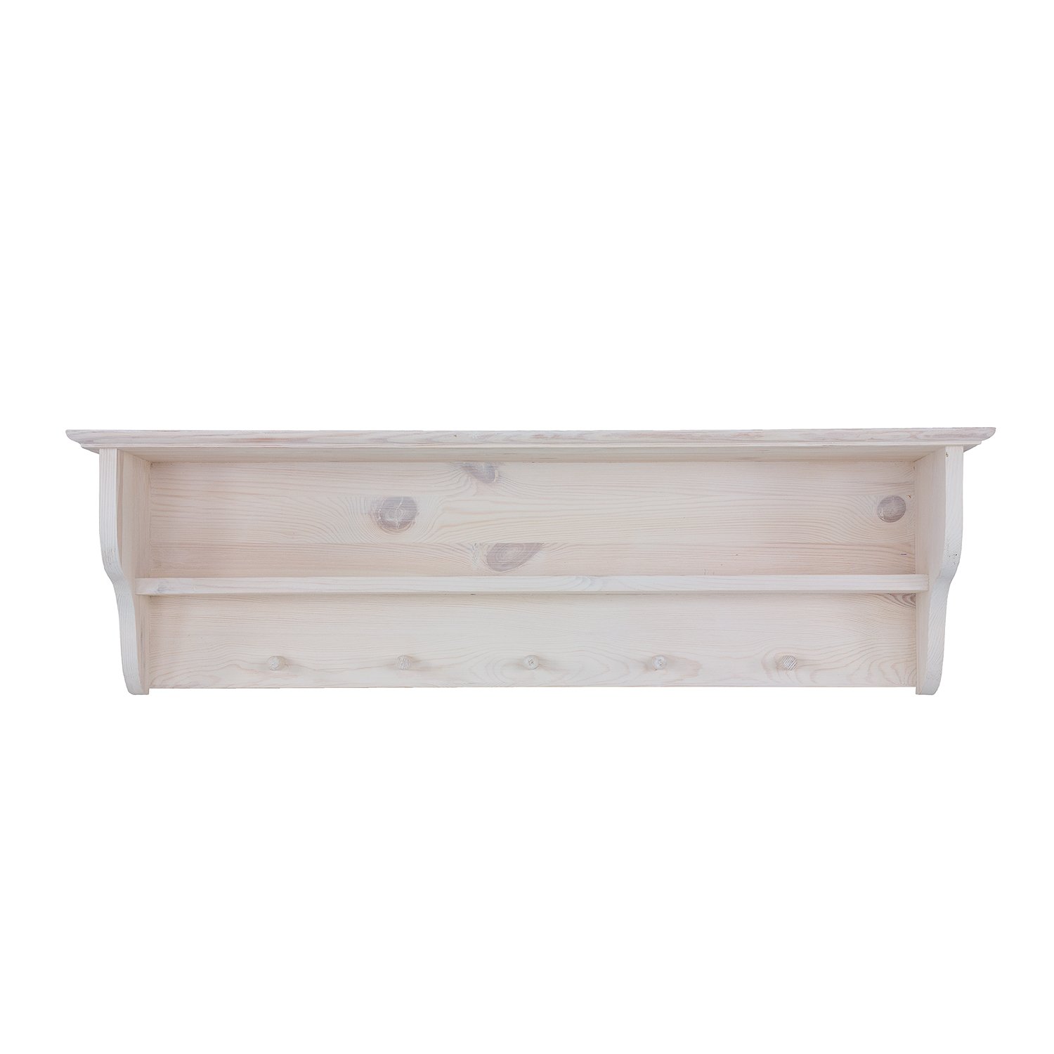 Pine shelf RUSTIKAL PK700, light wax pine - Image 5