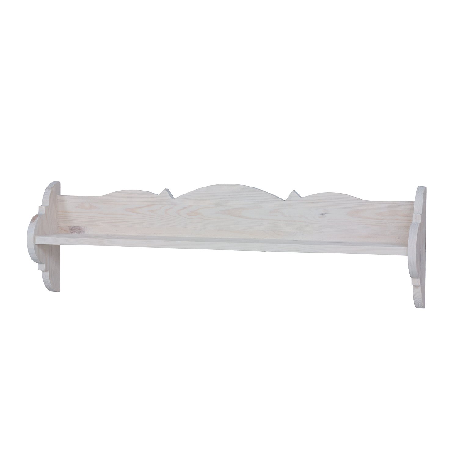 Pine shelf RUSTIKAL PK701, pine brown wax - Image 2