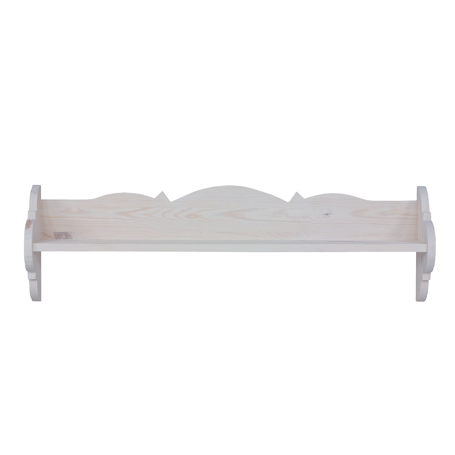 Pine shelf RUSTIKAL PK701, pine brown wax - Image 3