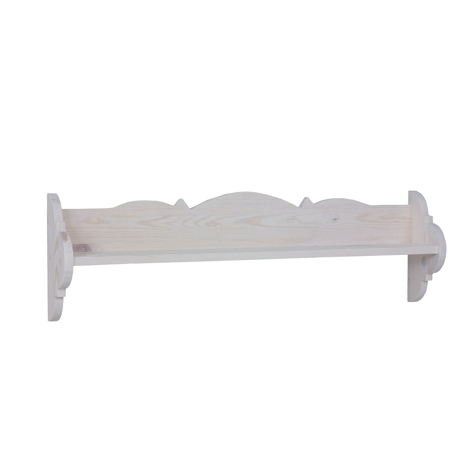 Pine shelf RUSTIKAL PK701, pine brown wax - Image 4