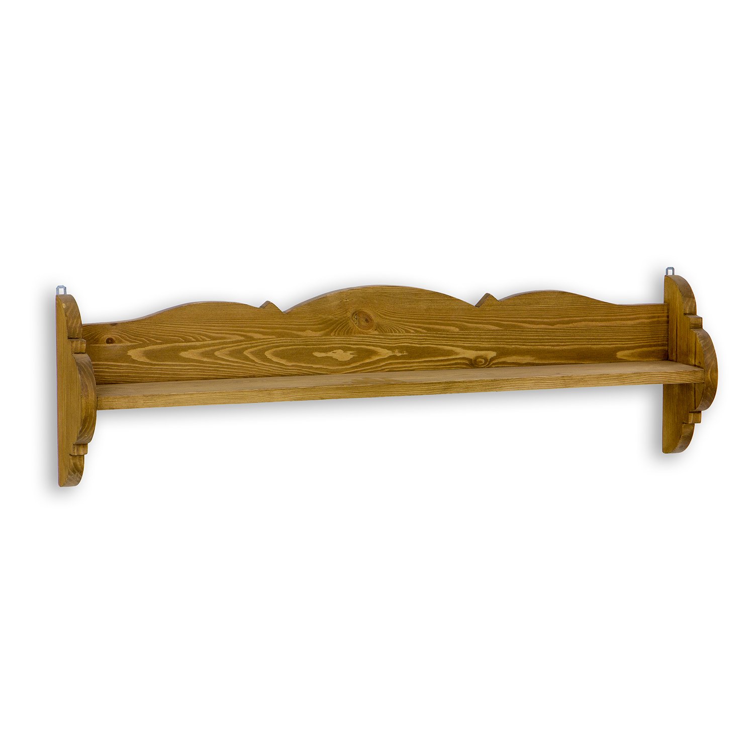 Pine shelf RUSTIKAL PK701, pine brown wax - Image 9