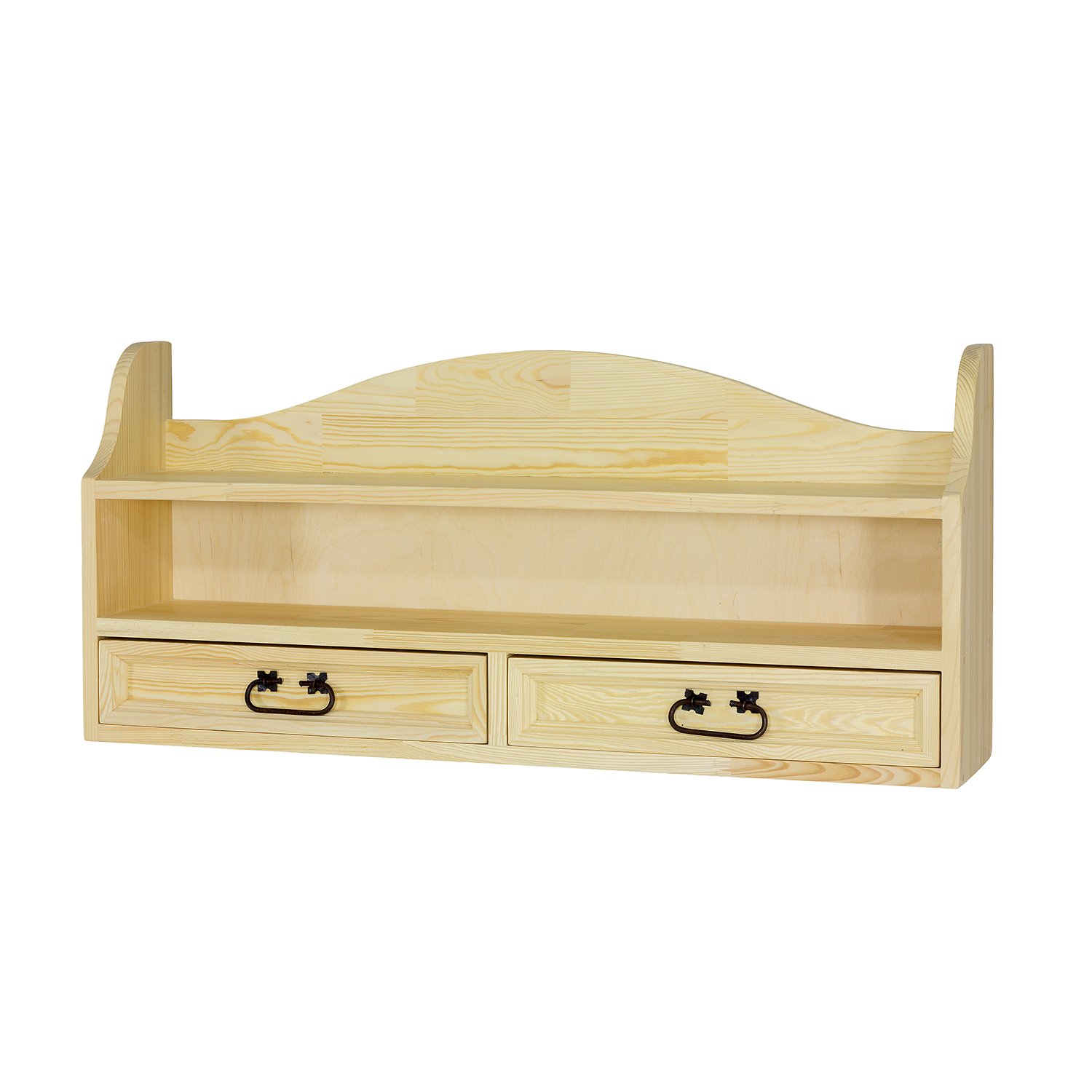 Pine shelf RUSTIKAL PK702, light wax pine - Image 6