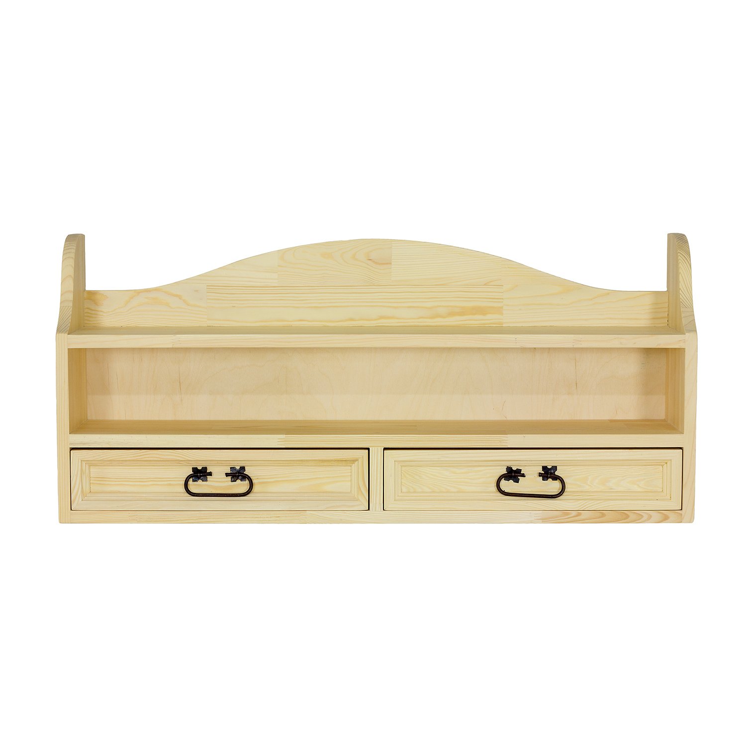 Pine shelf RUSTIKAL PK702, light wax pine - Image 5