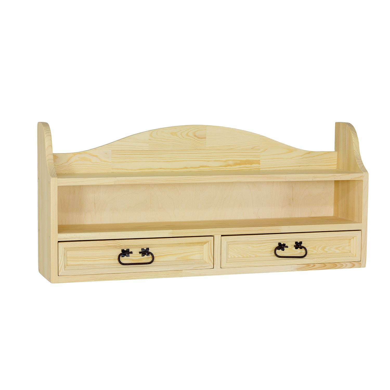 Pine shelf RUSTIKAL PK702, light wax pine - Image 4