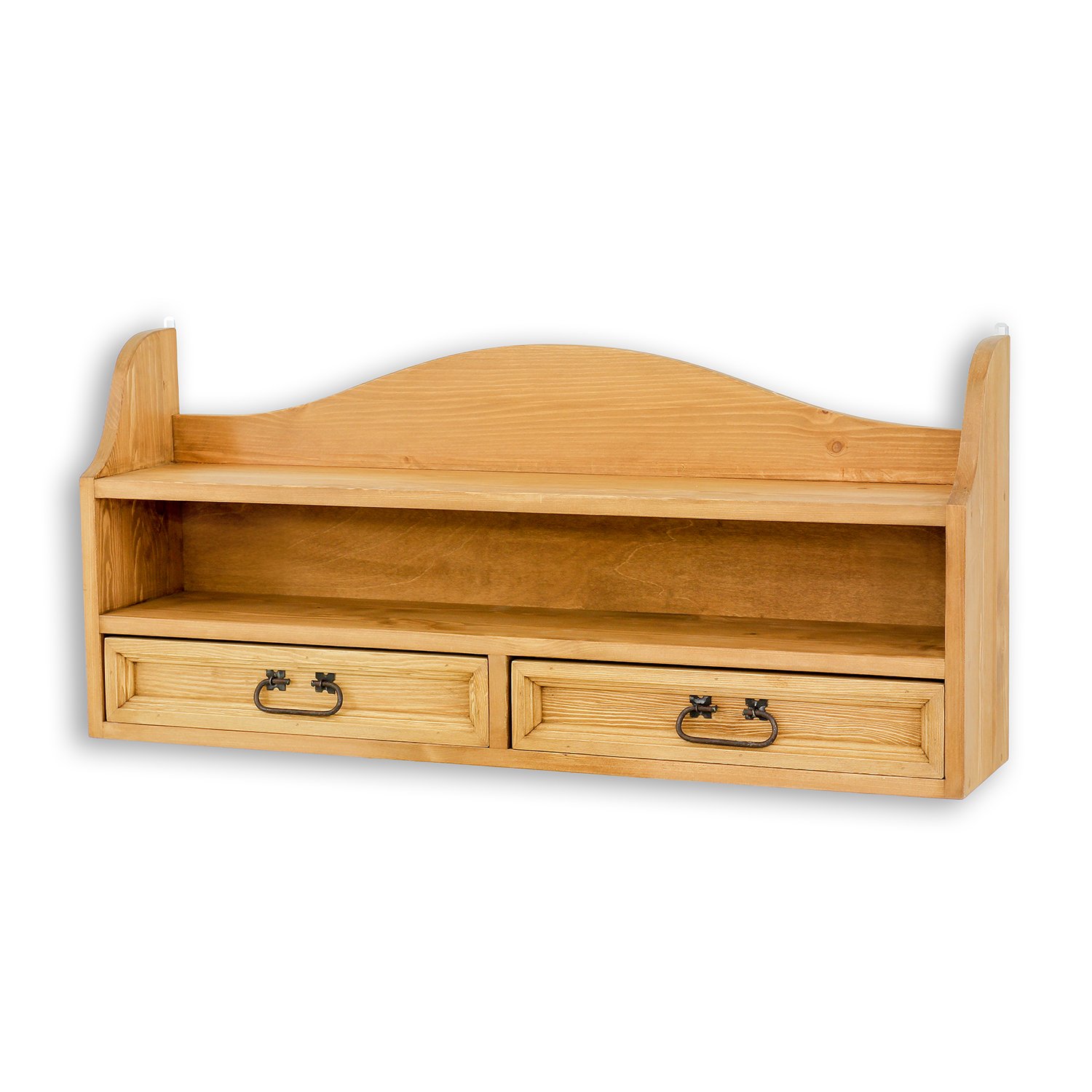 Pine shelf RUSTIKAL PK702, light wax pine