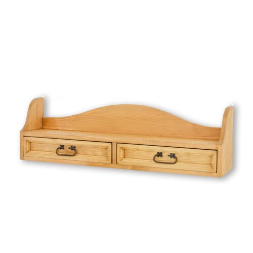 Pine shelf RUSTIKAL PK703 pine white wax