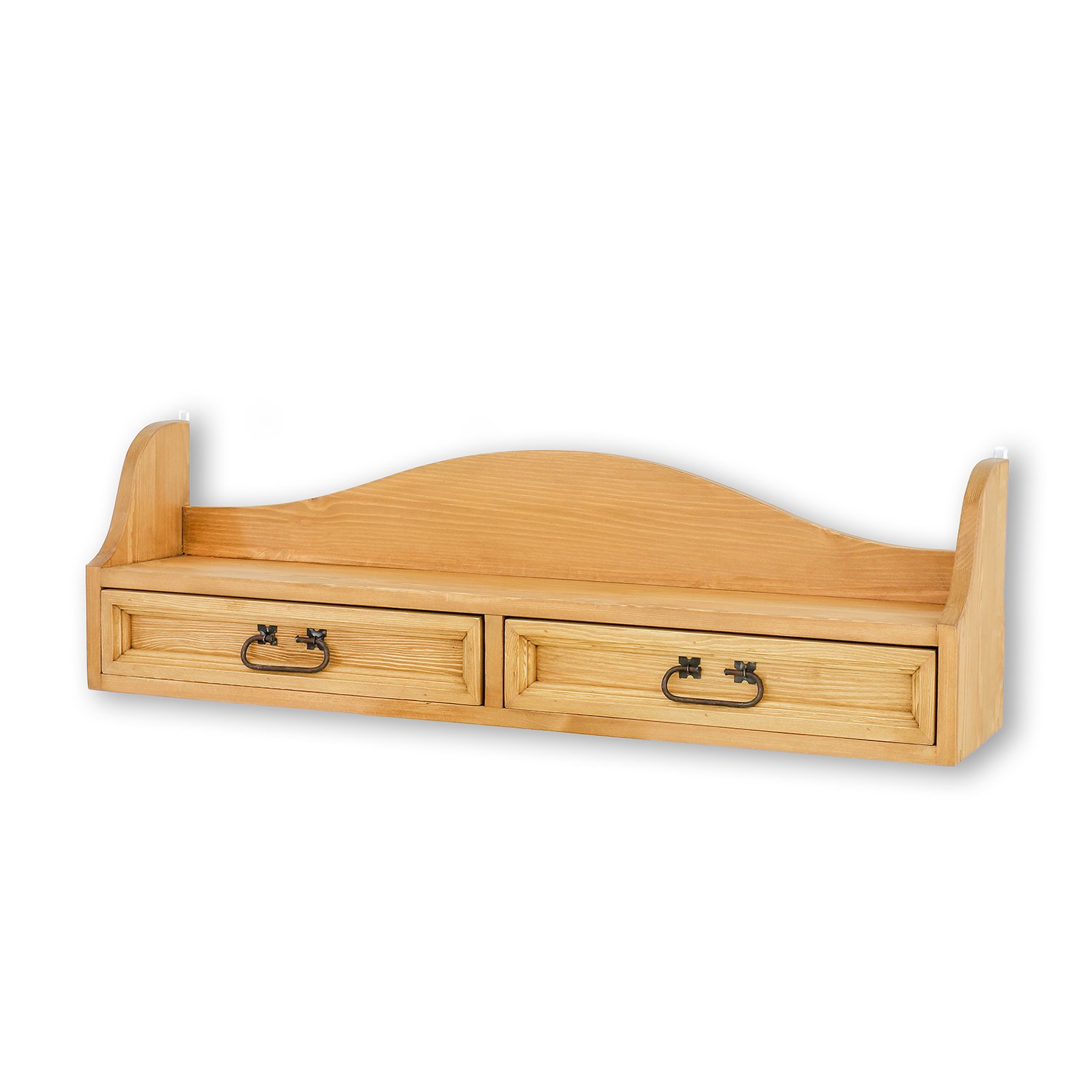 Pine shelf RUSTIKAL PK703, pine, light wax