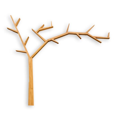 Pine shelf RUSTIKAL PK704 RIGHT aged pine white