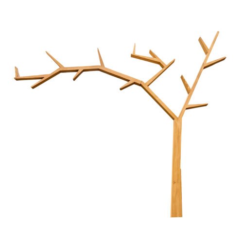 Pine shelf RUSTIKAL PK704 LEFT, white pine, patina