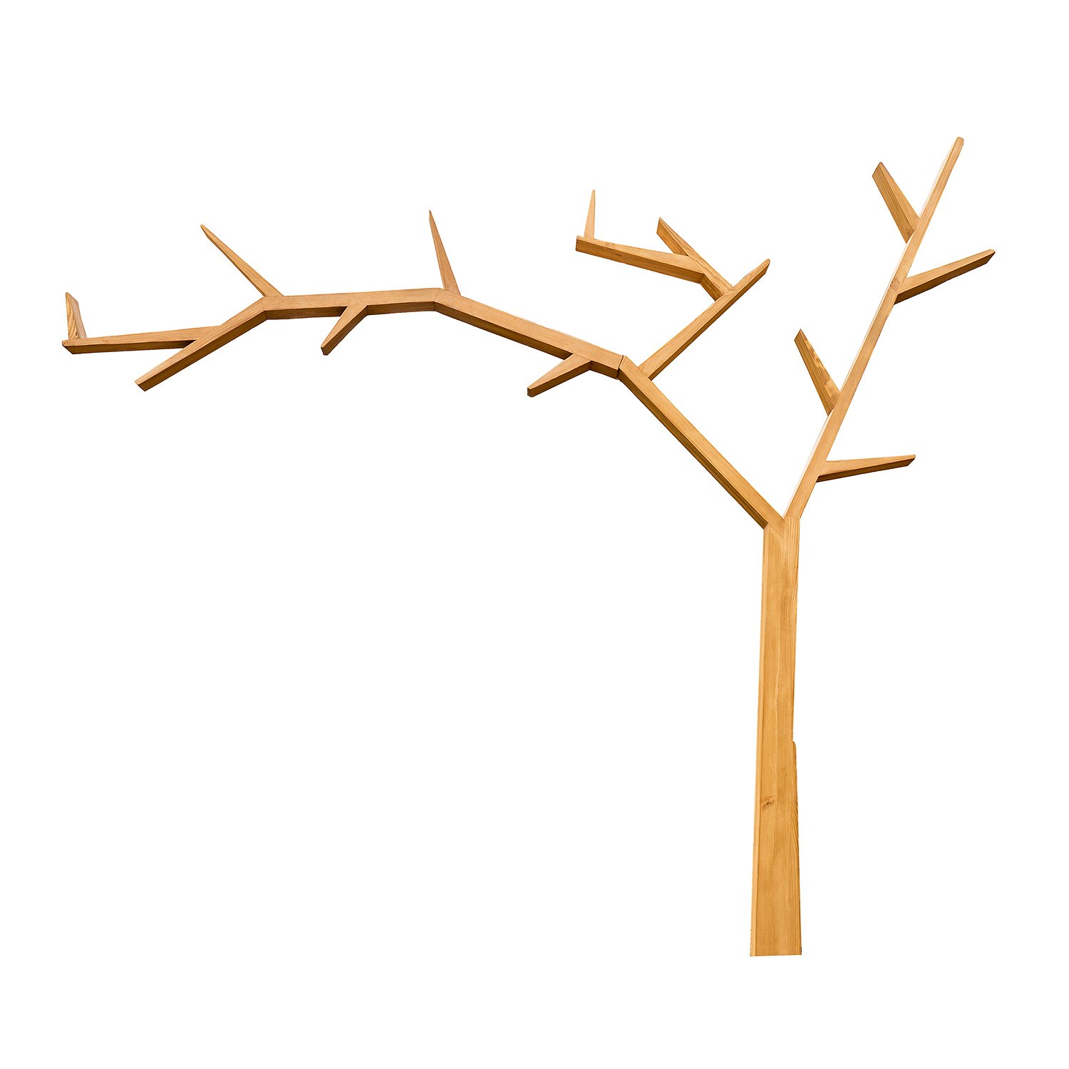 Pine shelf RUSTIKAL PK704 LEFT, light wax color, pine