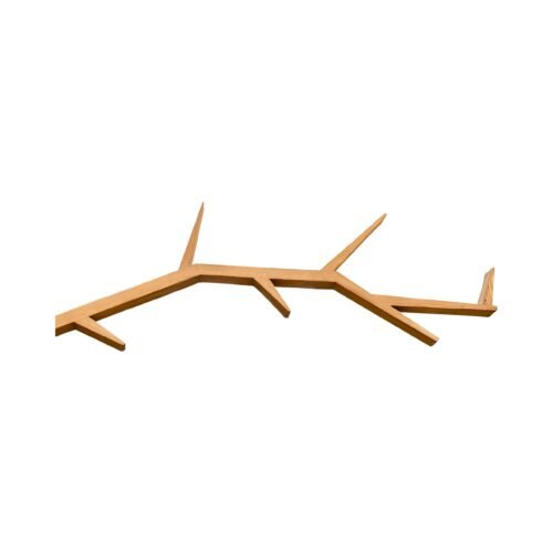 Pine shelf RUSTIKAL PK709, light wax pine