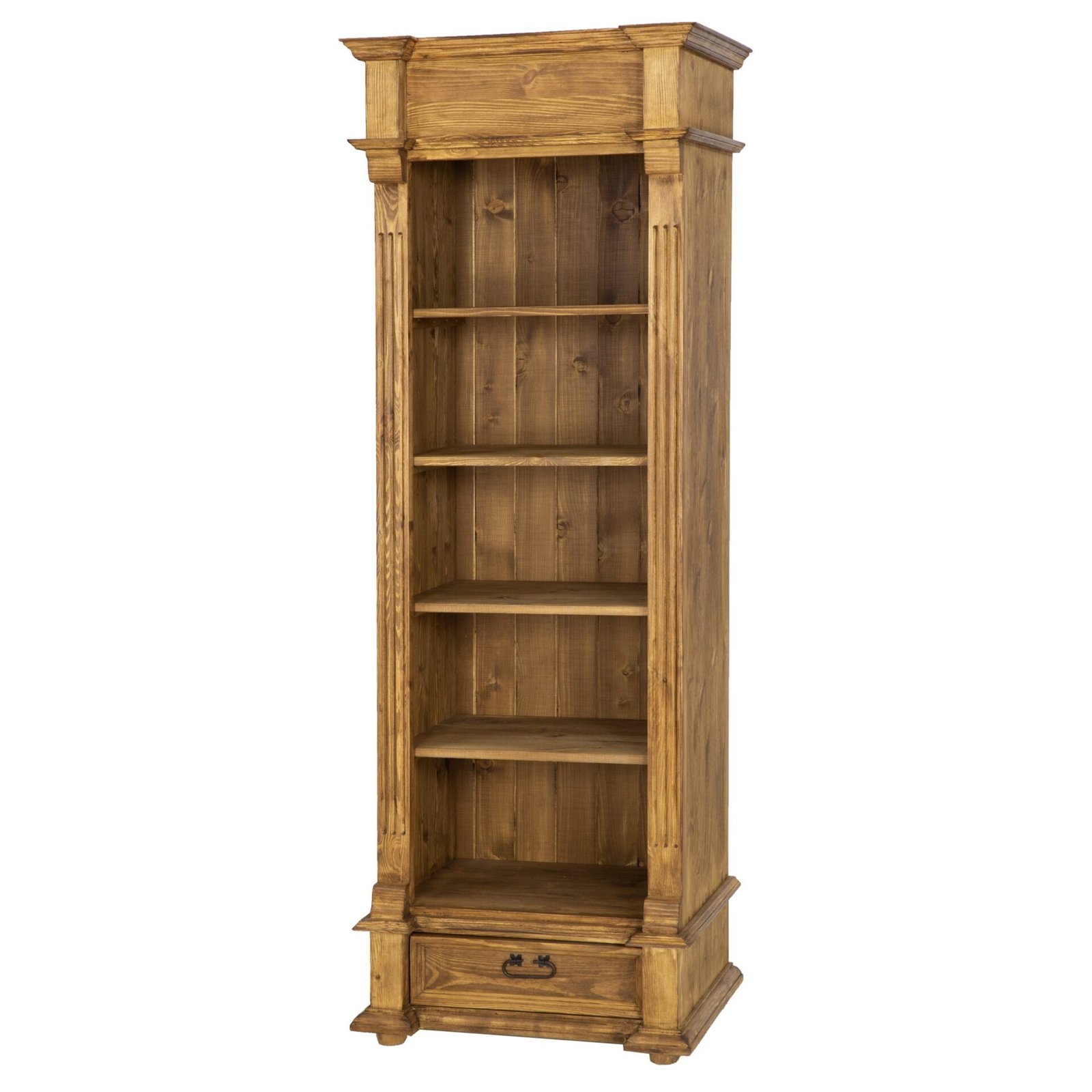 Pine shelf RUSTIKAL RG701, pine, dark wax - Image 6
