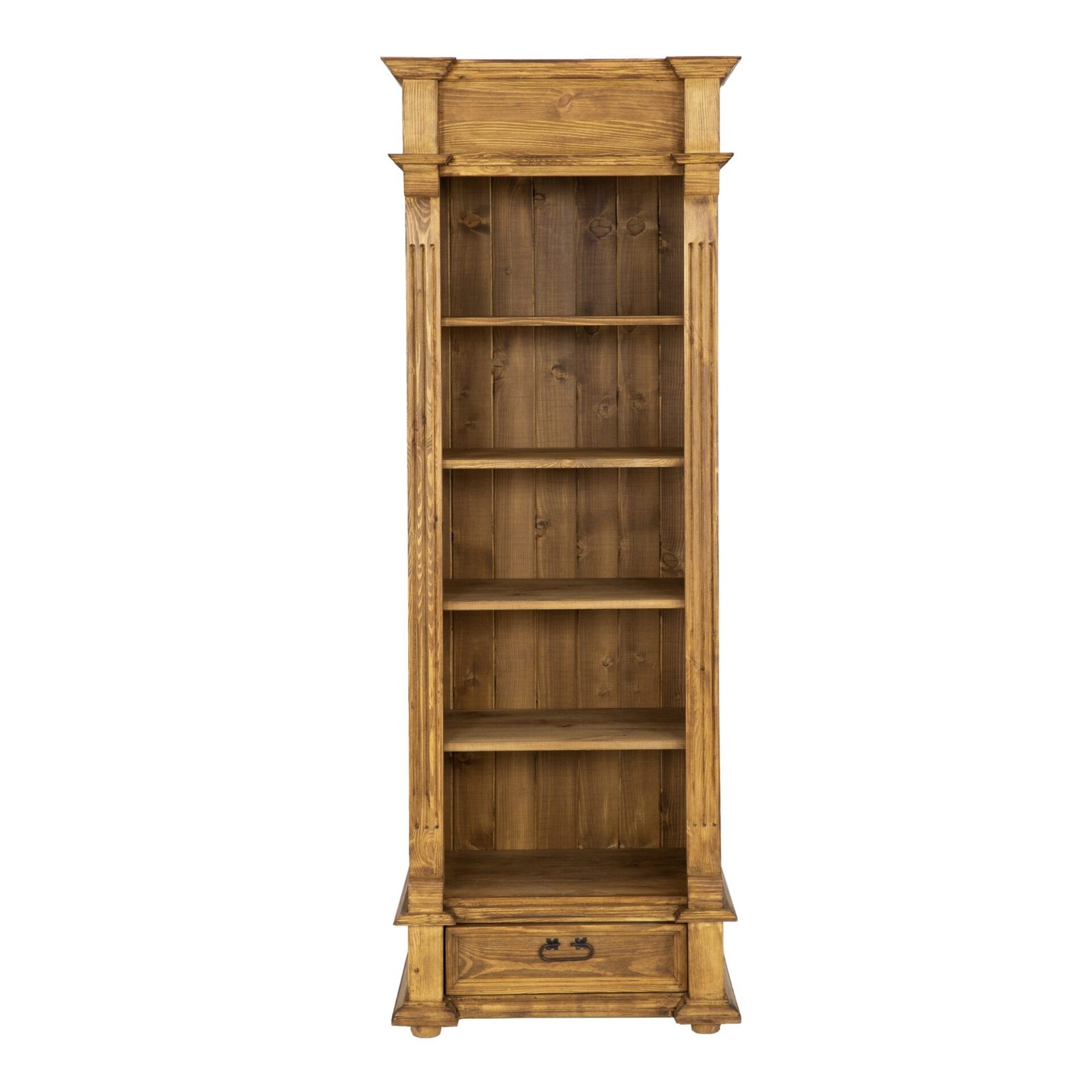 Pine shelf RUSTIKAL RG701, white patina, pine - Image 5