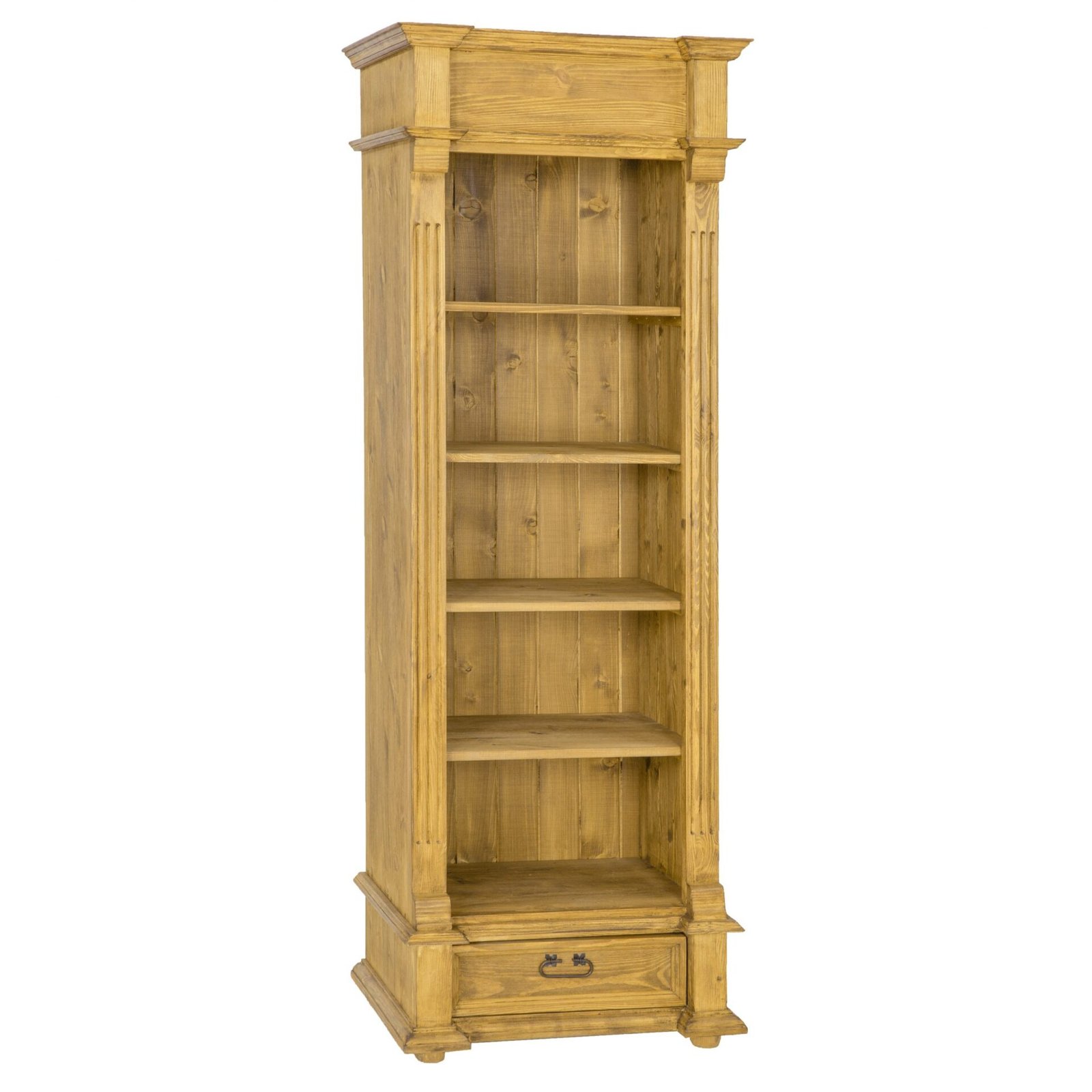 Pine shelf RUSTIKAL RG701, pine, dark wax - Image 3