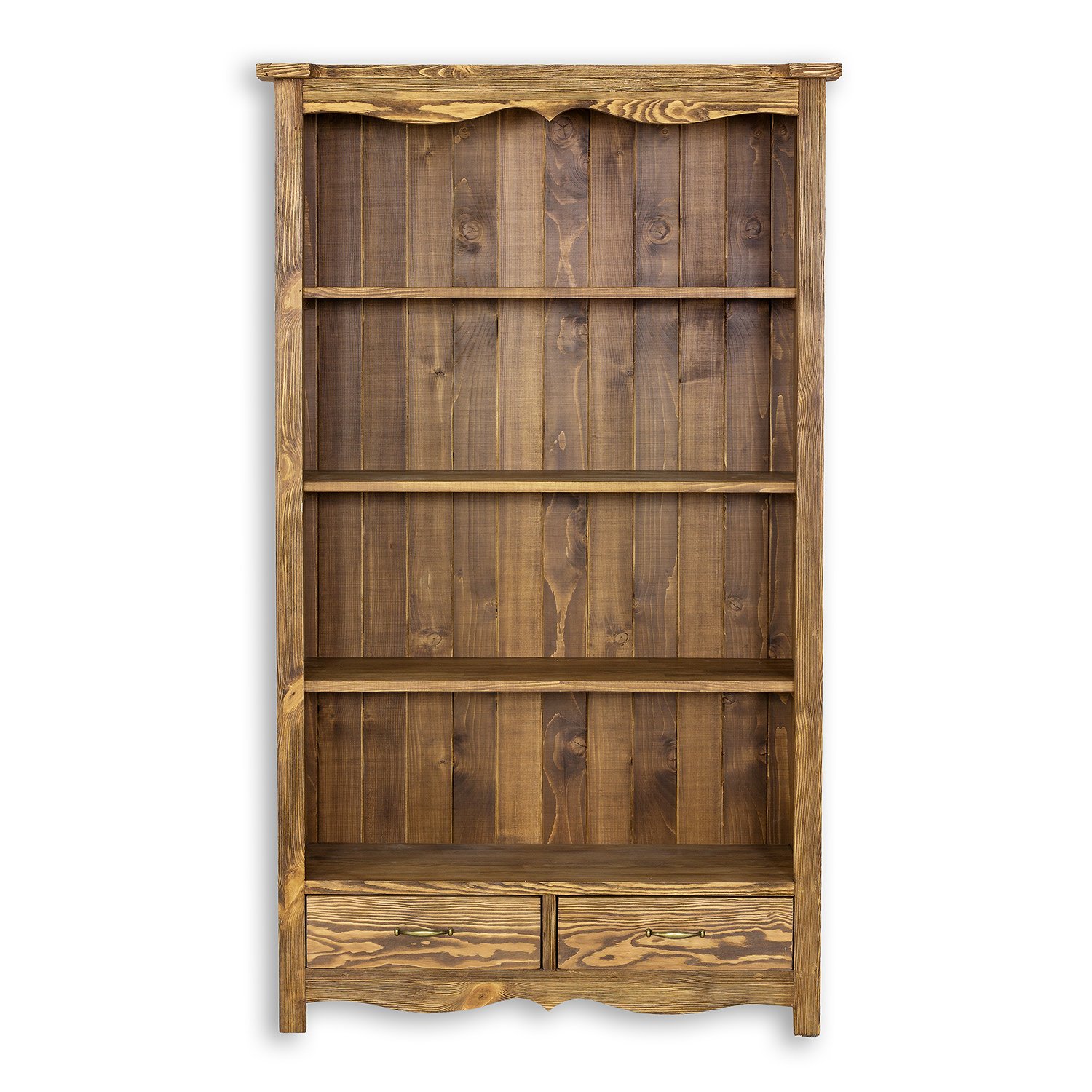 Pine shelf RUSTIKAL RG706, white patina, pine - Image 5