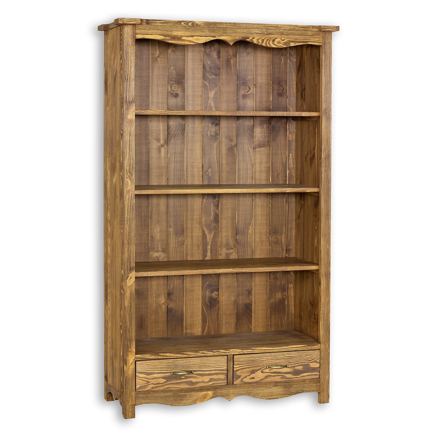 Pine shelf RUSTIKAL RG706, white patina, pine - Image 4