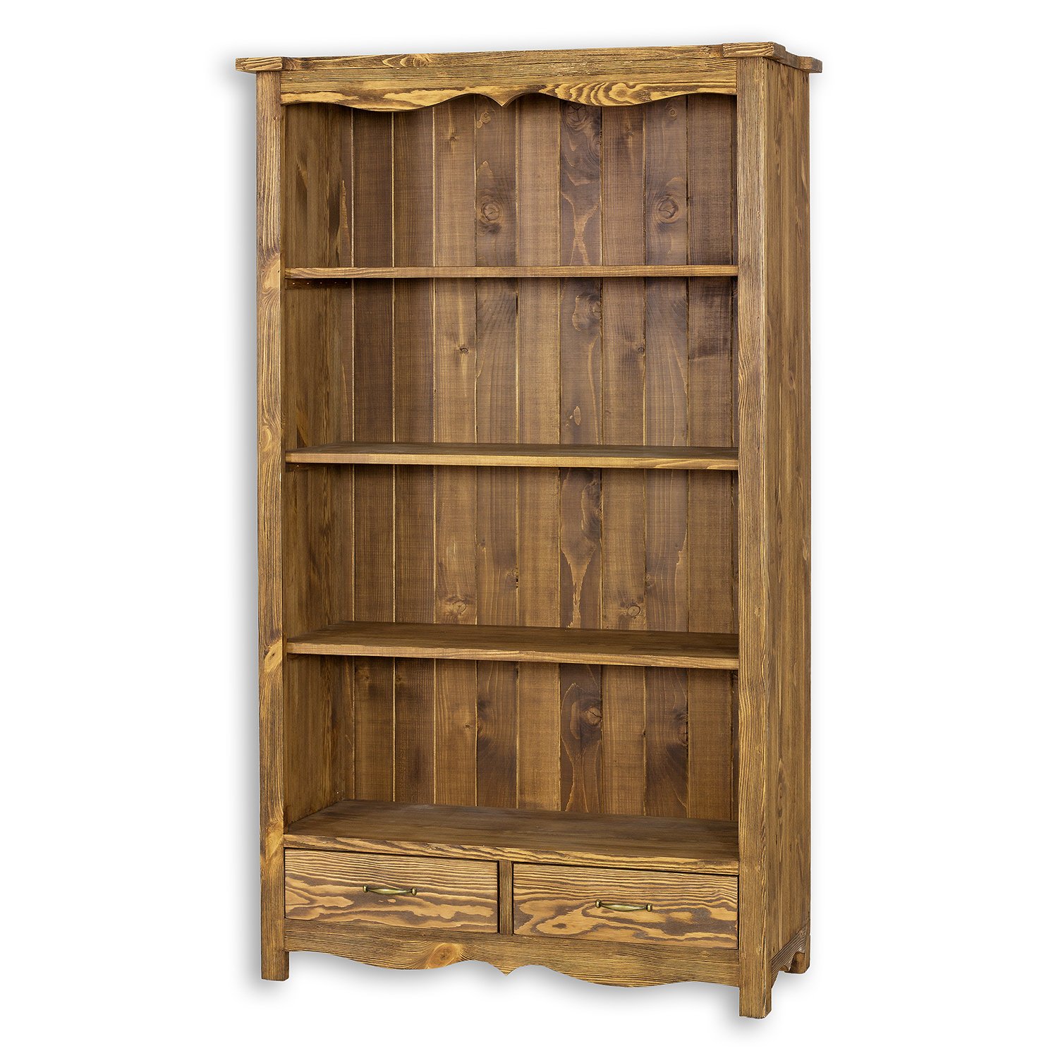 Pine shelf RUSTIKAL RG706, white patina, pine - Image 6