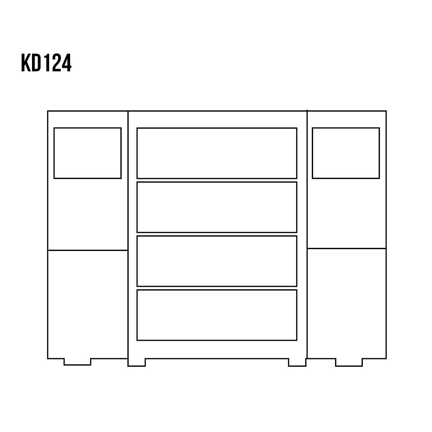 DOULIS KD124 pine chest of drawers, natural pine - Image 2