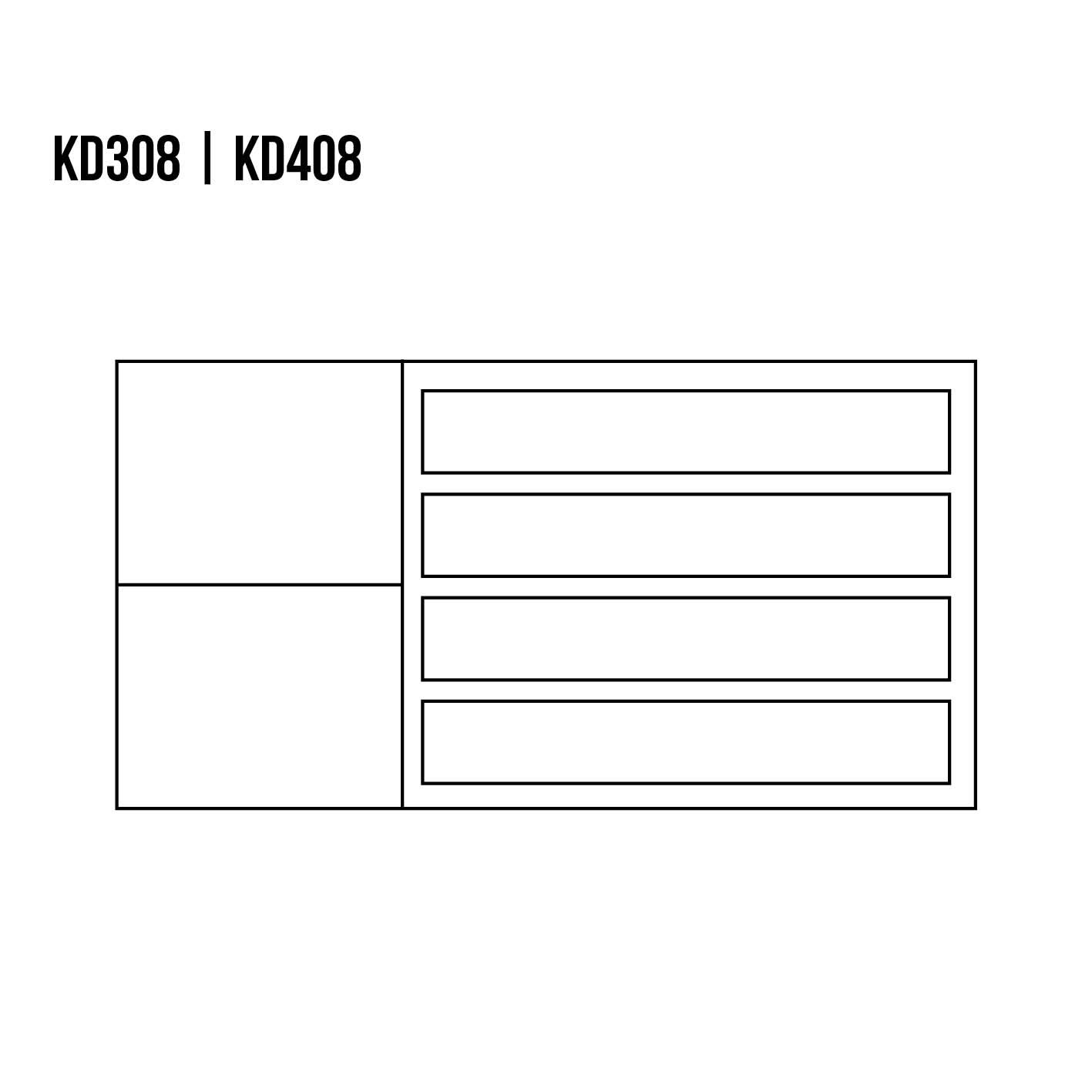 VIP KD408 beech chest of drawers, mocha beech - Image 2