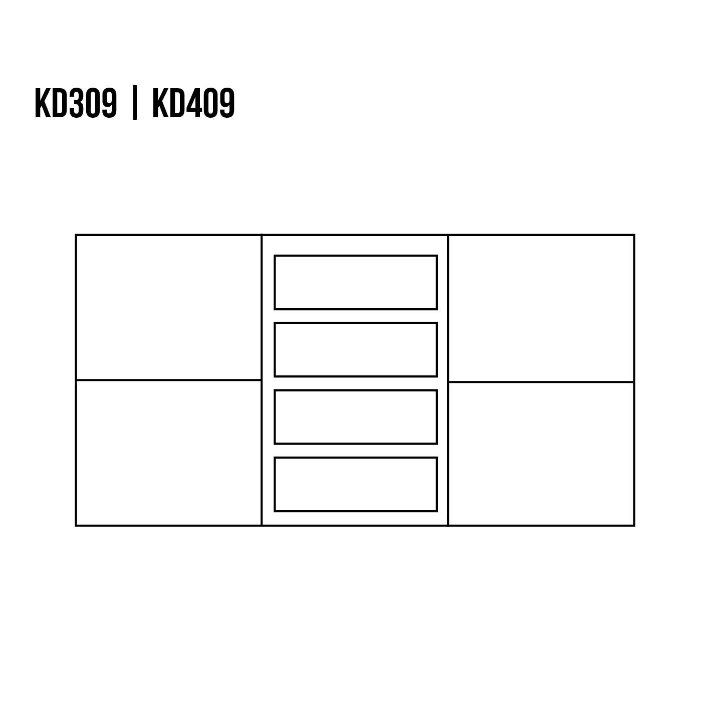 VIP KD409 beech chest of drawers, moka beech - Image 2