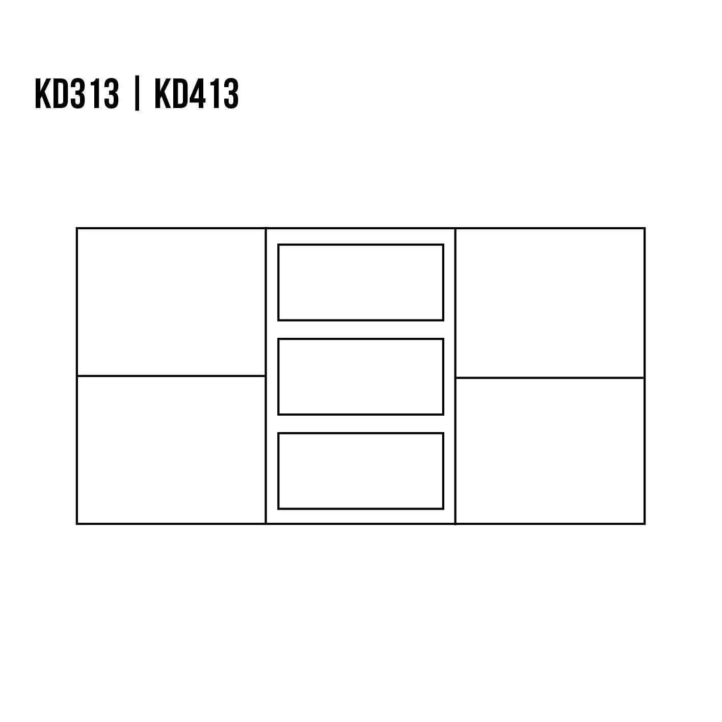 VIP KD413 beech chest of drawers, moka beech - Image 2