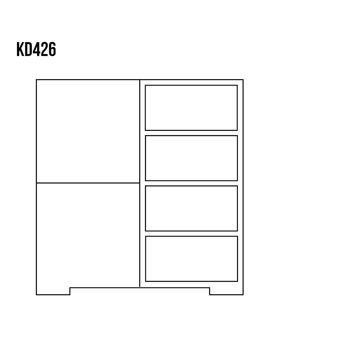 The beech chest of drawers MODERN KD426 is made of beech wood - Image 8