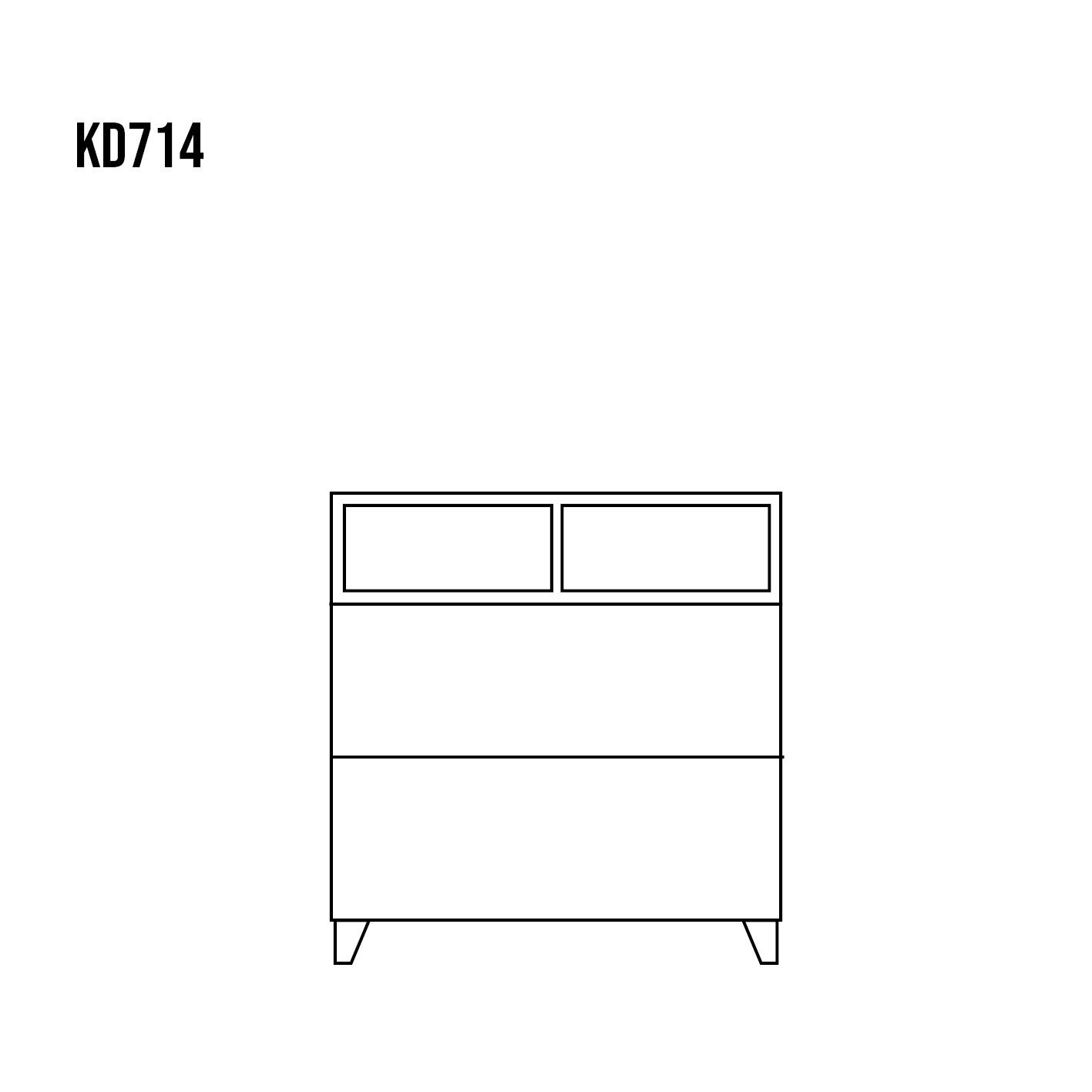 Pine chest of drawers RUSTIKAL KD714, white pine patina - Image 4
