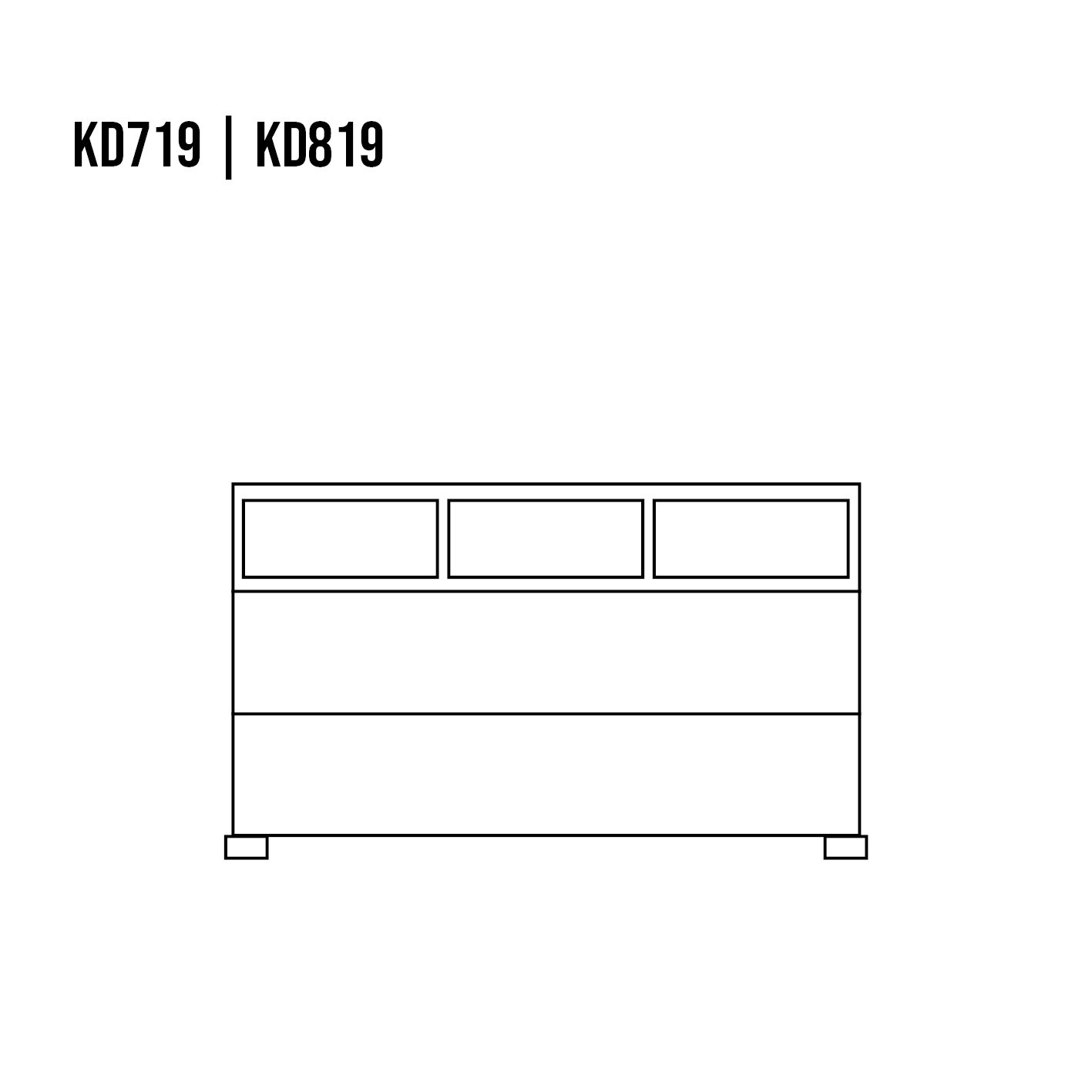 Pine chest of drawers RUSTIKAL KD819 pine white wax - Image 7