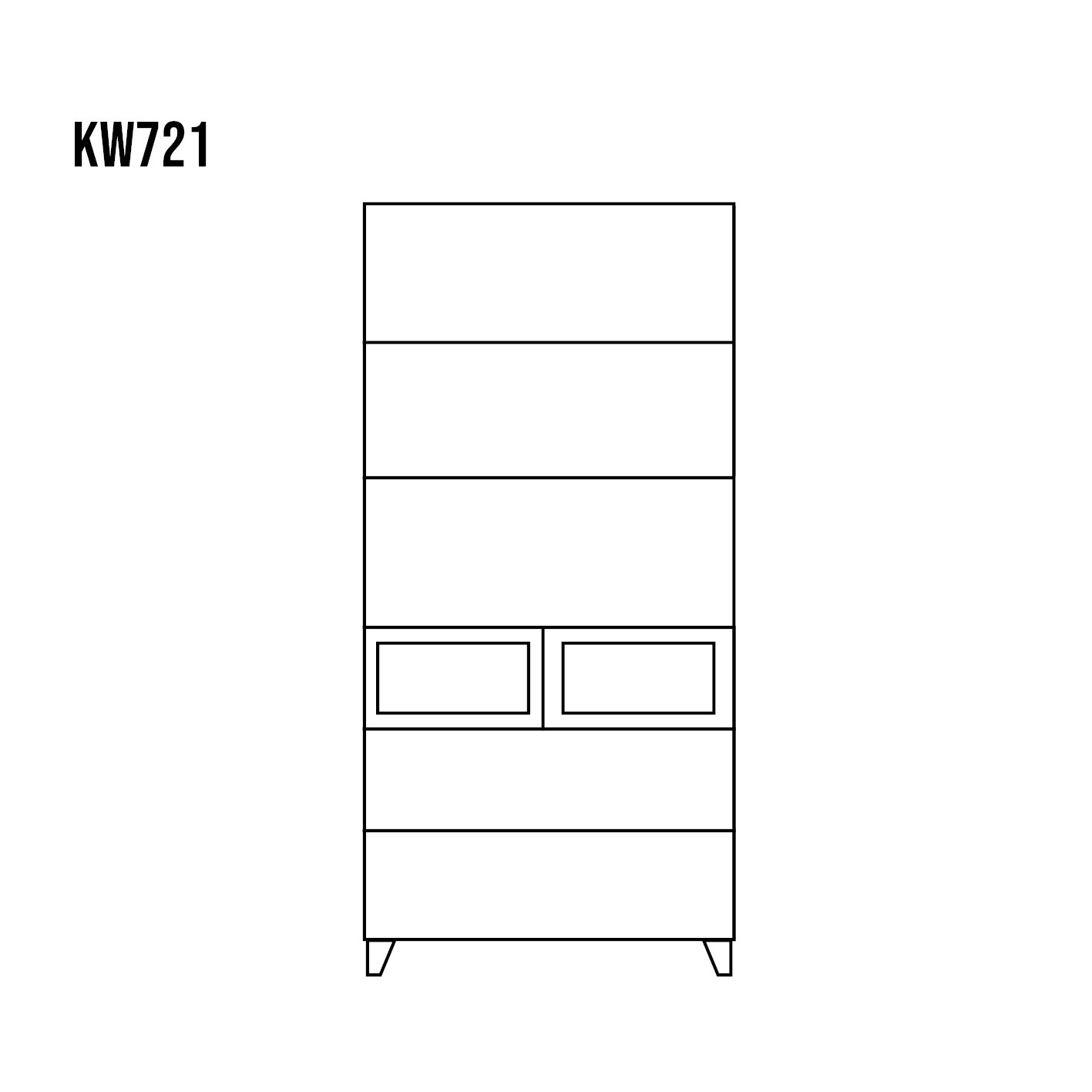 Pine showcase RUSTIKAL KW721, pine bleached wax - Image 4