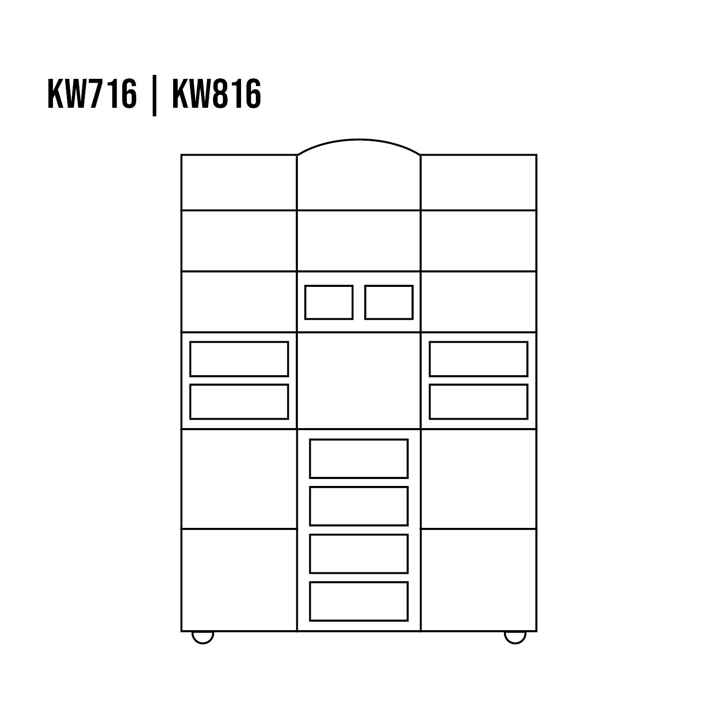 Pine showcase RUSTIKAL KW816 antique pine white - Image 4