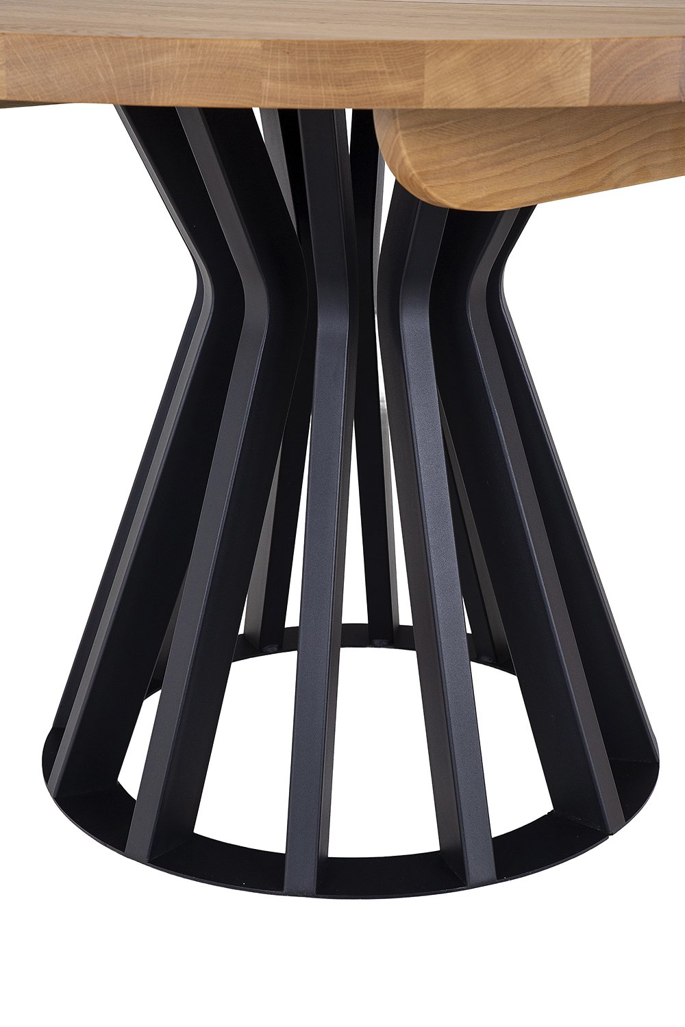 Metal and oak table ST316 cocoa oak - Image 6