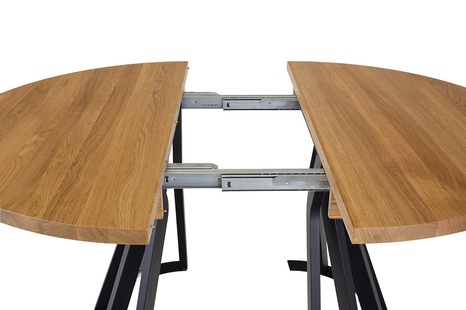 Metal and oak table ST316 cocoa oak - Image 5