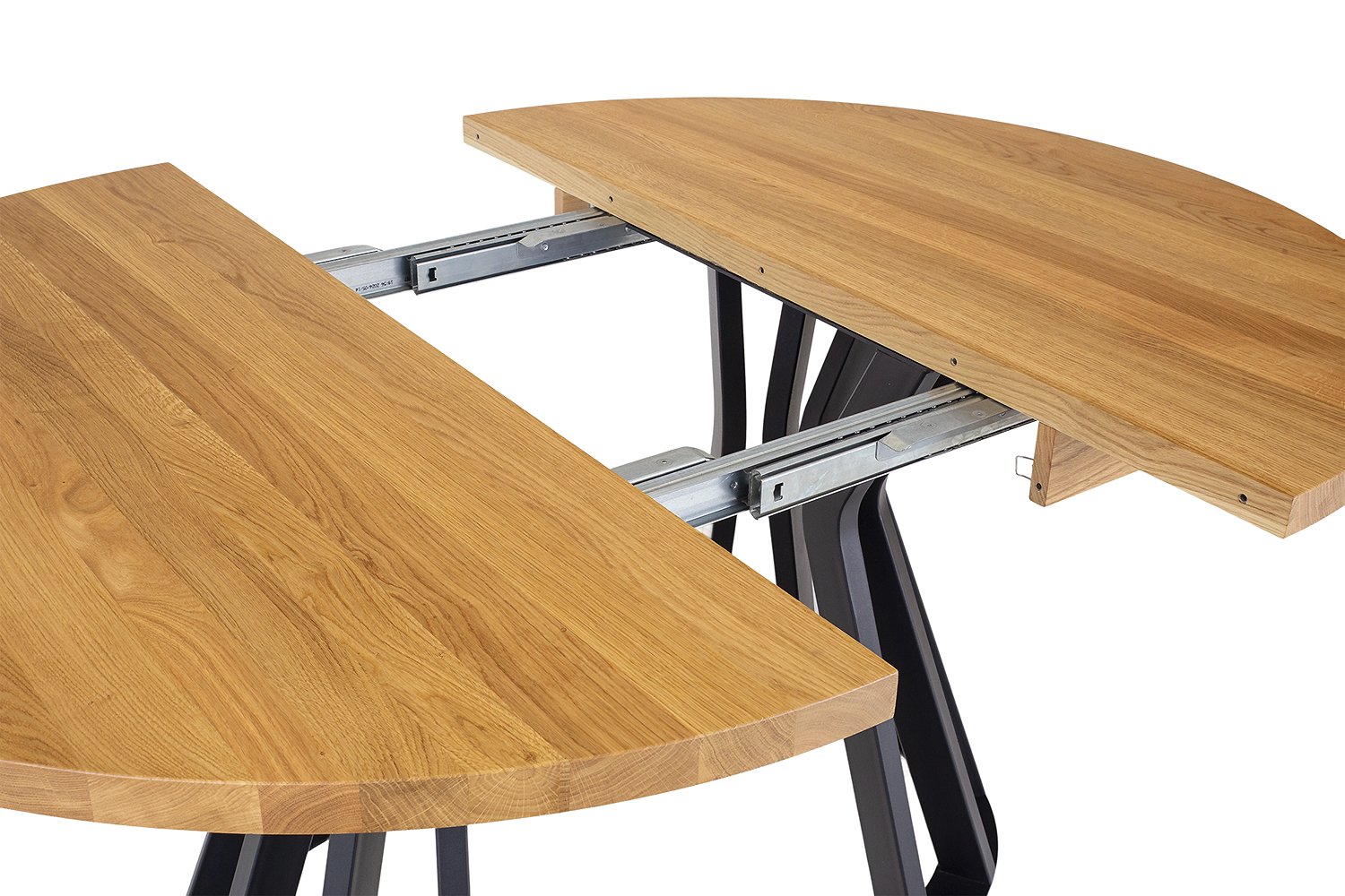 Metal and oak table ST316 cocoa oak - Image 7