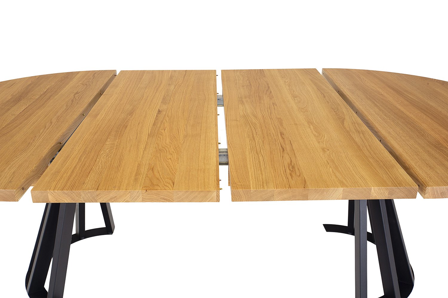 Metal and oak table ST316 cocoa oak - Image 10
