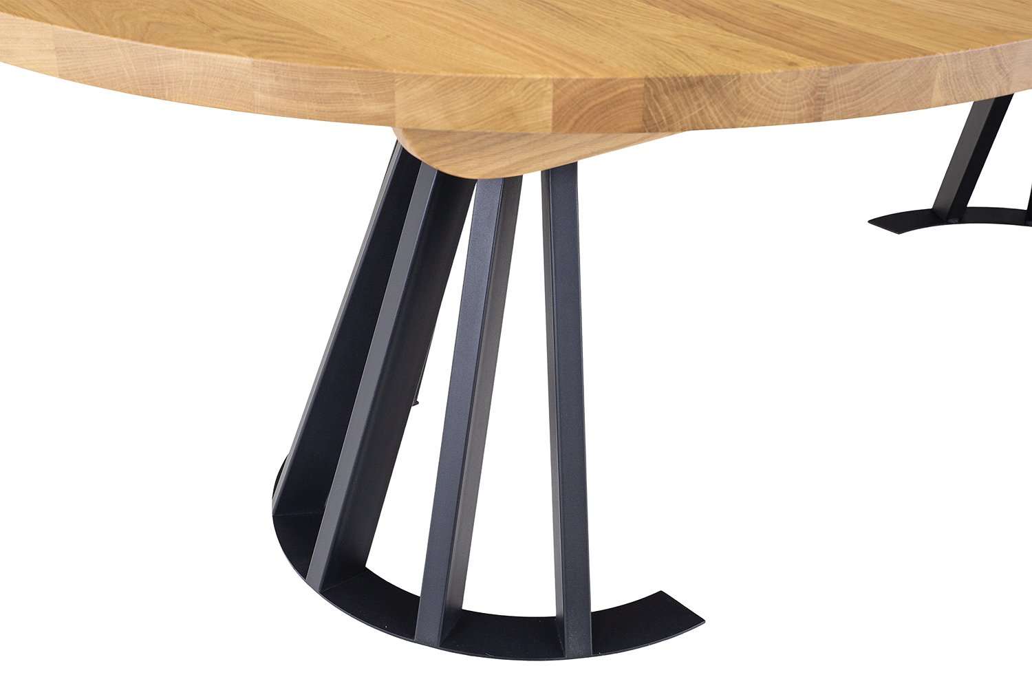 Metal and oak table ST316 cocoa oak - Image 8