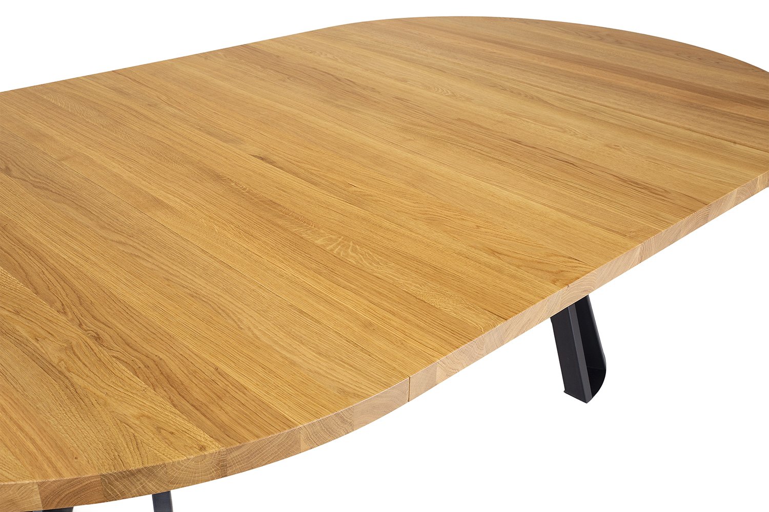 Metal and oak table ST316 cocoa oak - Image 9