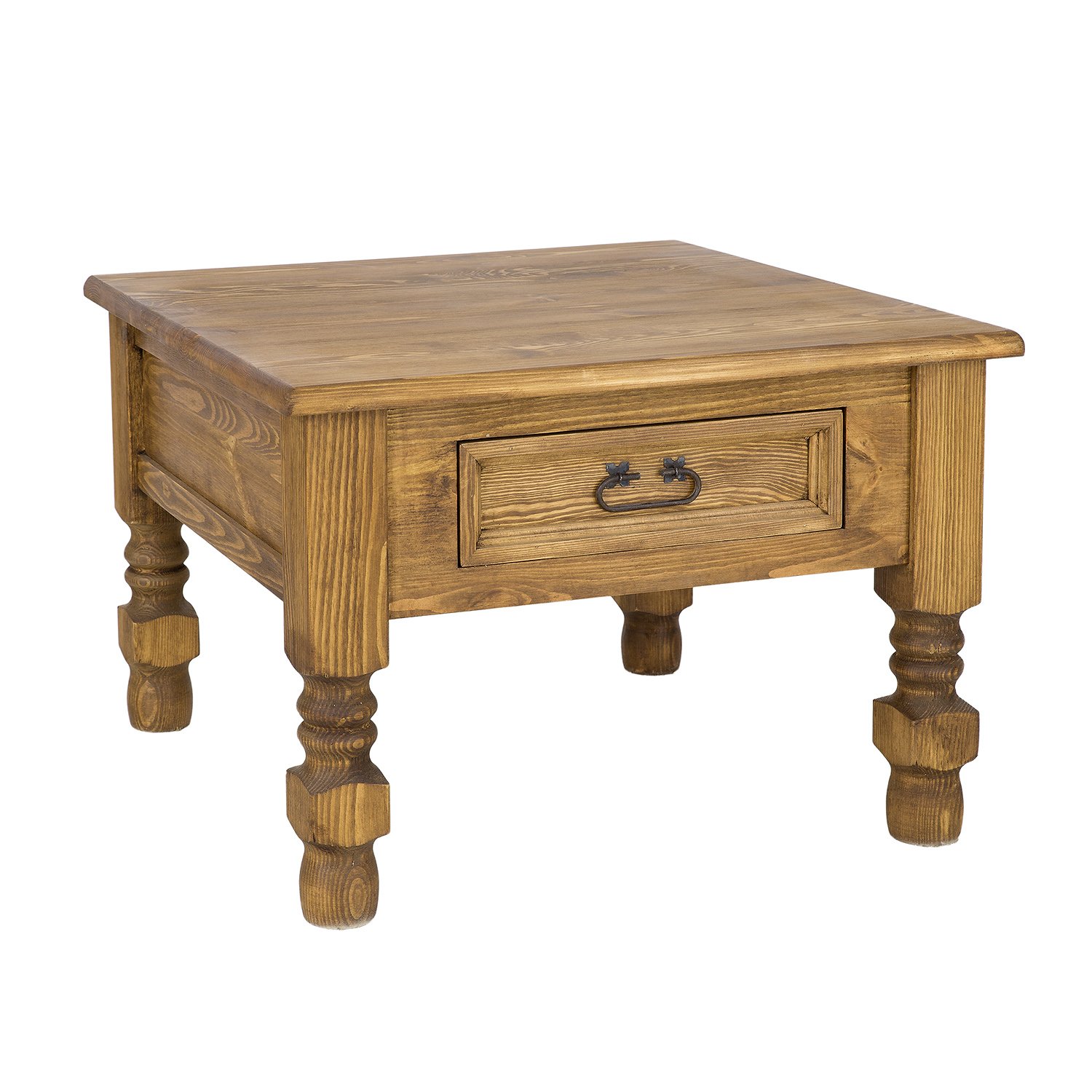 Pine coffee table ST705, pine white wax - Image 6