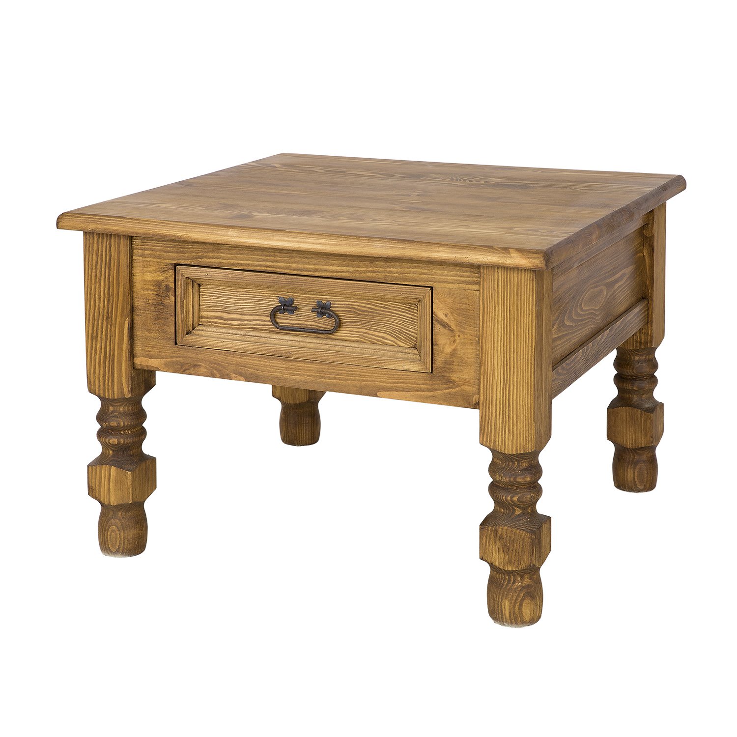 Pine coffee table ST705, pine white wax - Image 4