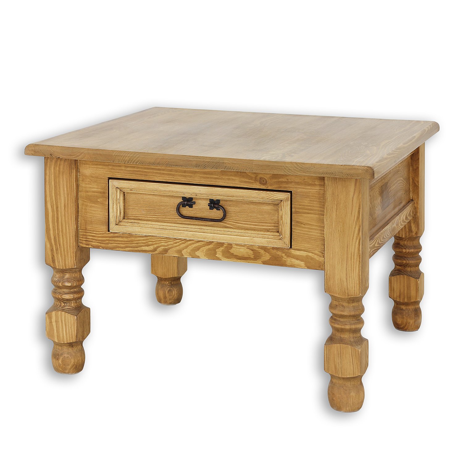 Pine coffee table ST705, pine white wax