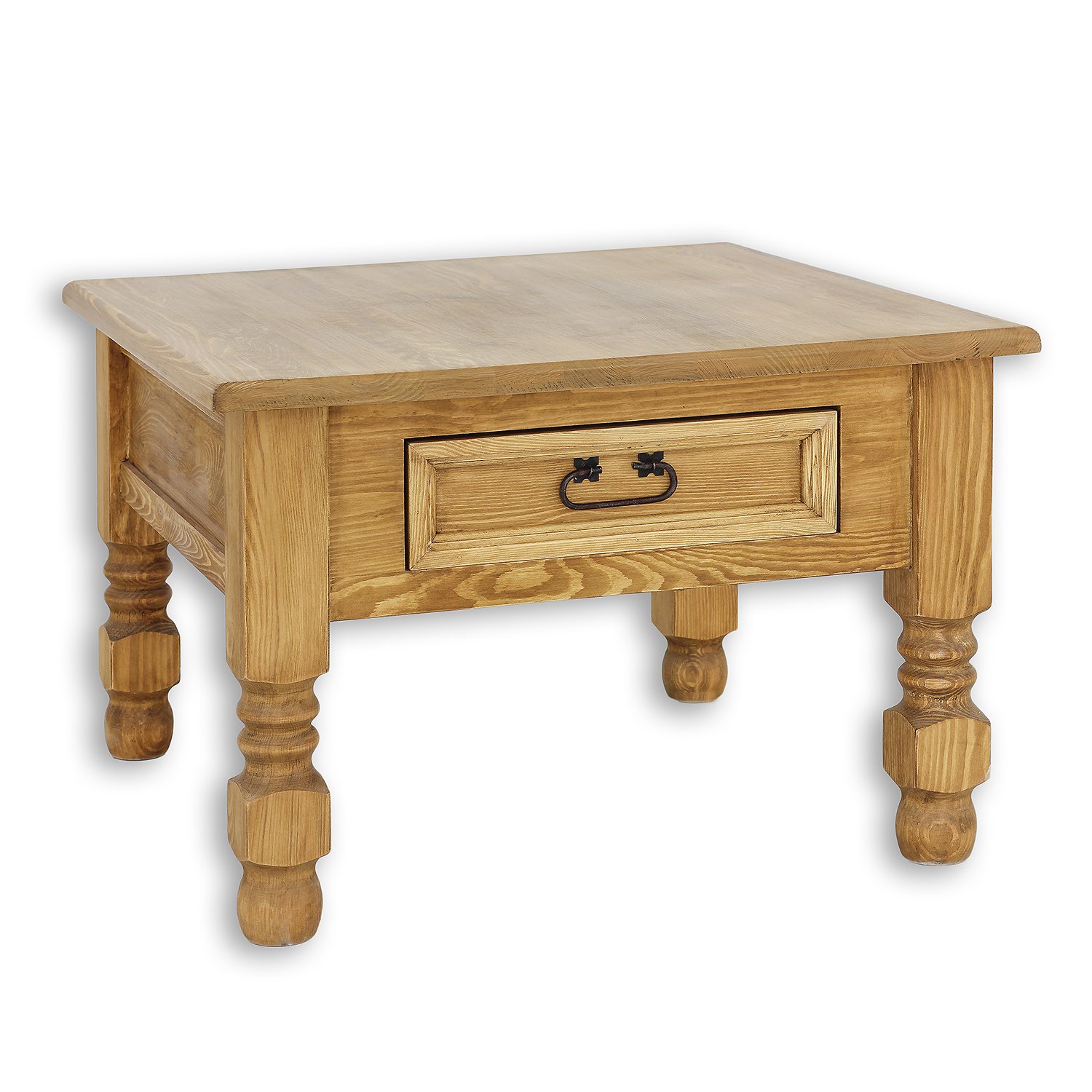 Pine coffee table ST705, pine white wax - Image 3