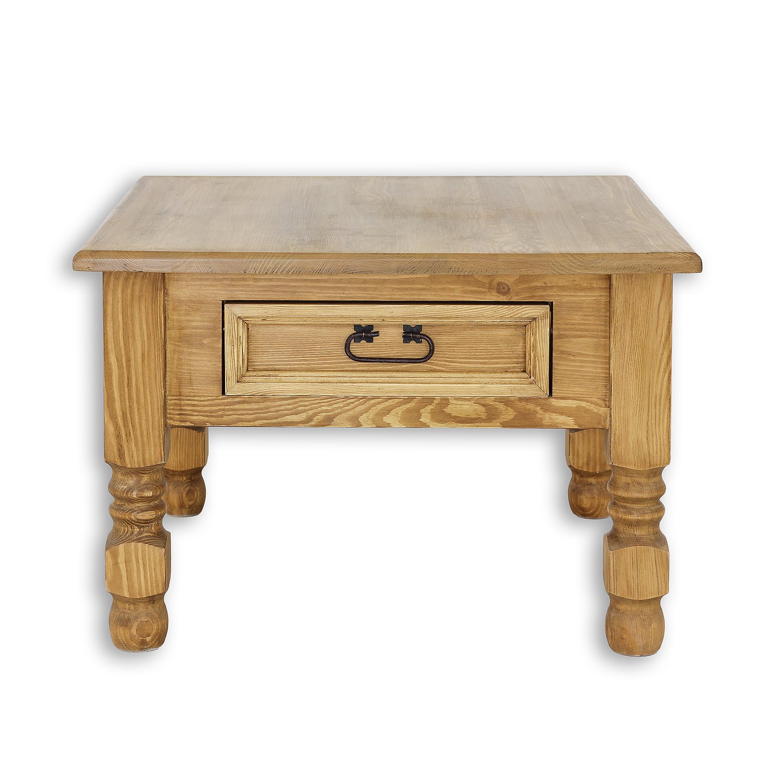 Pine coffee table ST705, pine white wax - Image 2
