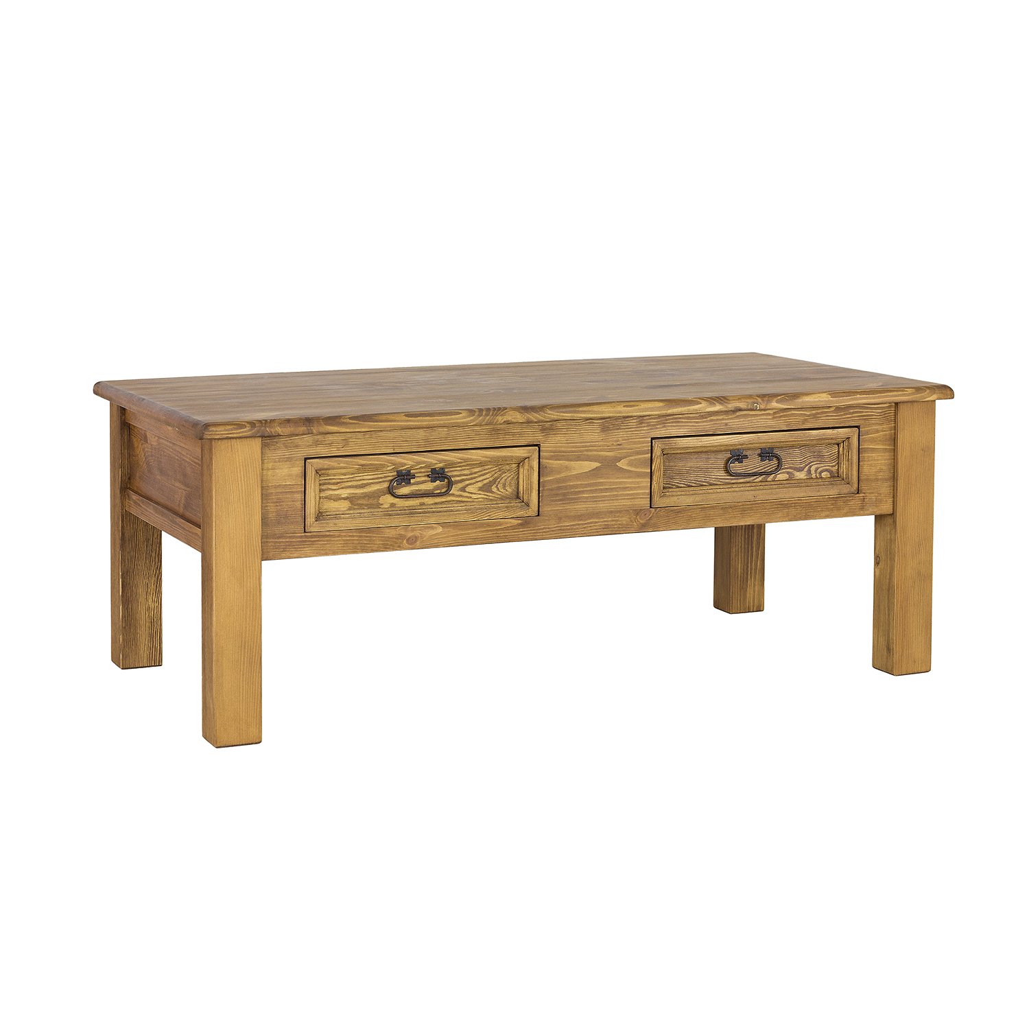 ST708 coffee table made of pine, aged white pine - Image 6