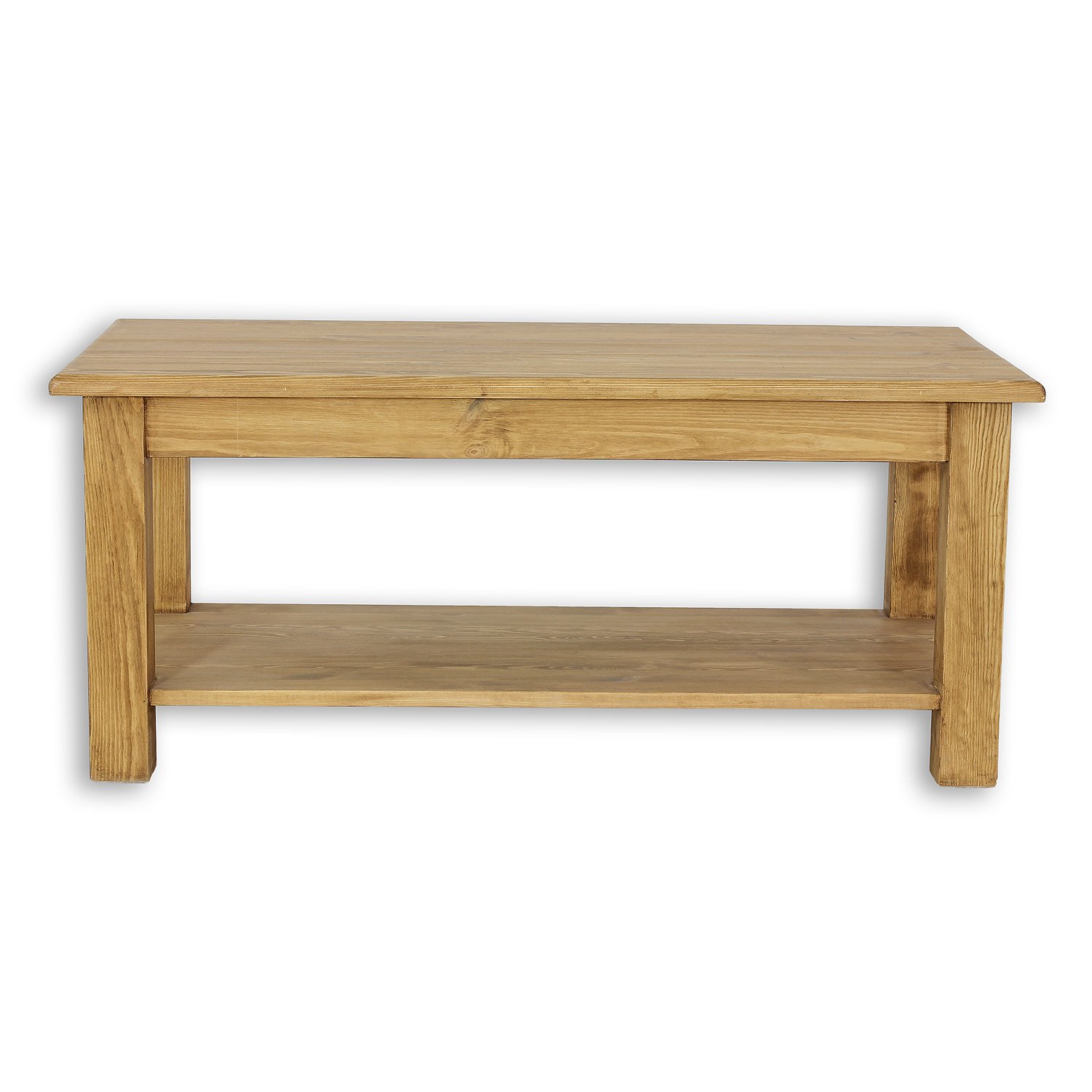 ST710 coffee table made of pine, aged white pine - Image 2