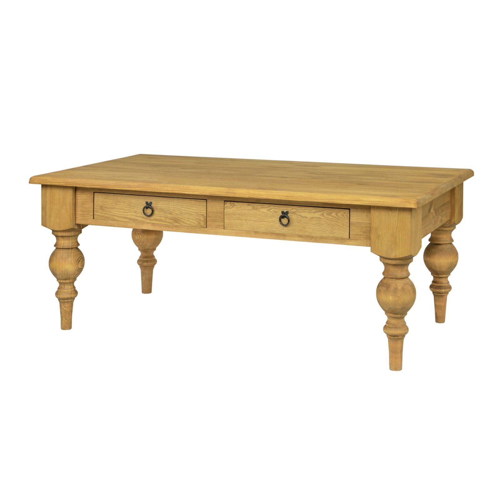 pine coffee table ST712 dark wax pine