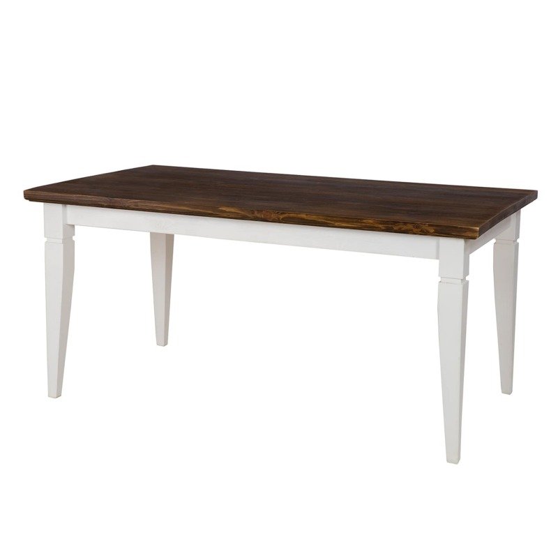 Pine table ST724 antique white pine