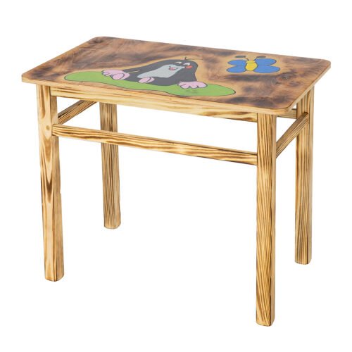 Wooden children’s table AD232 – Mole, natural pine