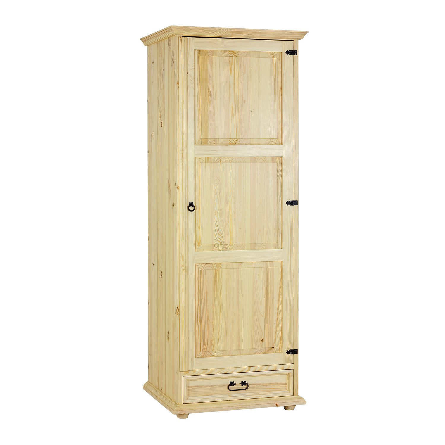 Pine wardrobe RUSTIKAL SF700 LEFT, light wax pine - Image 9