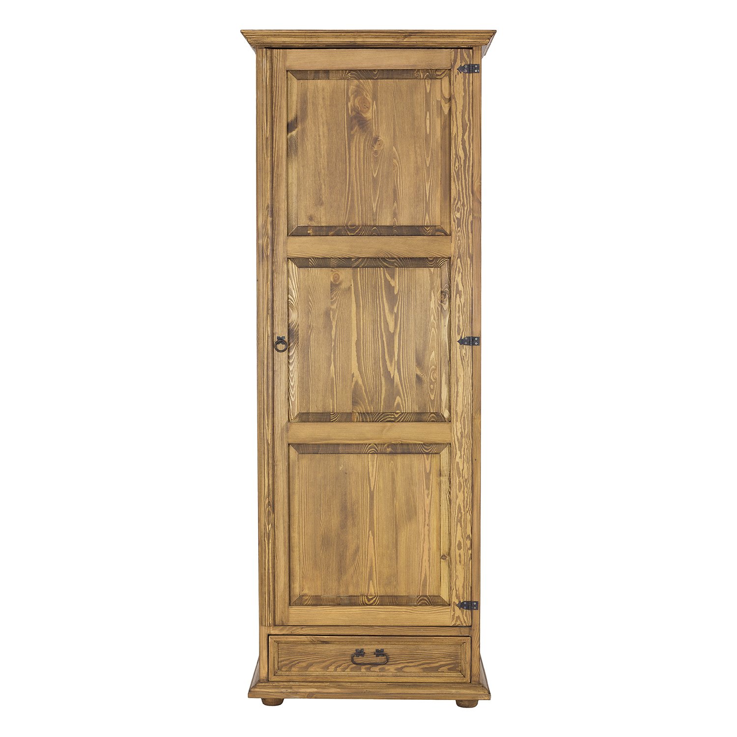 Pine wardrobe RUSTIKAL SF700 LEFT, light wax pine - Image 2
