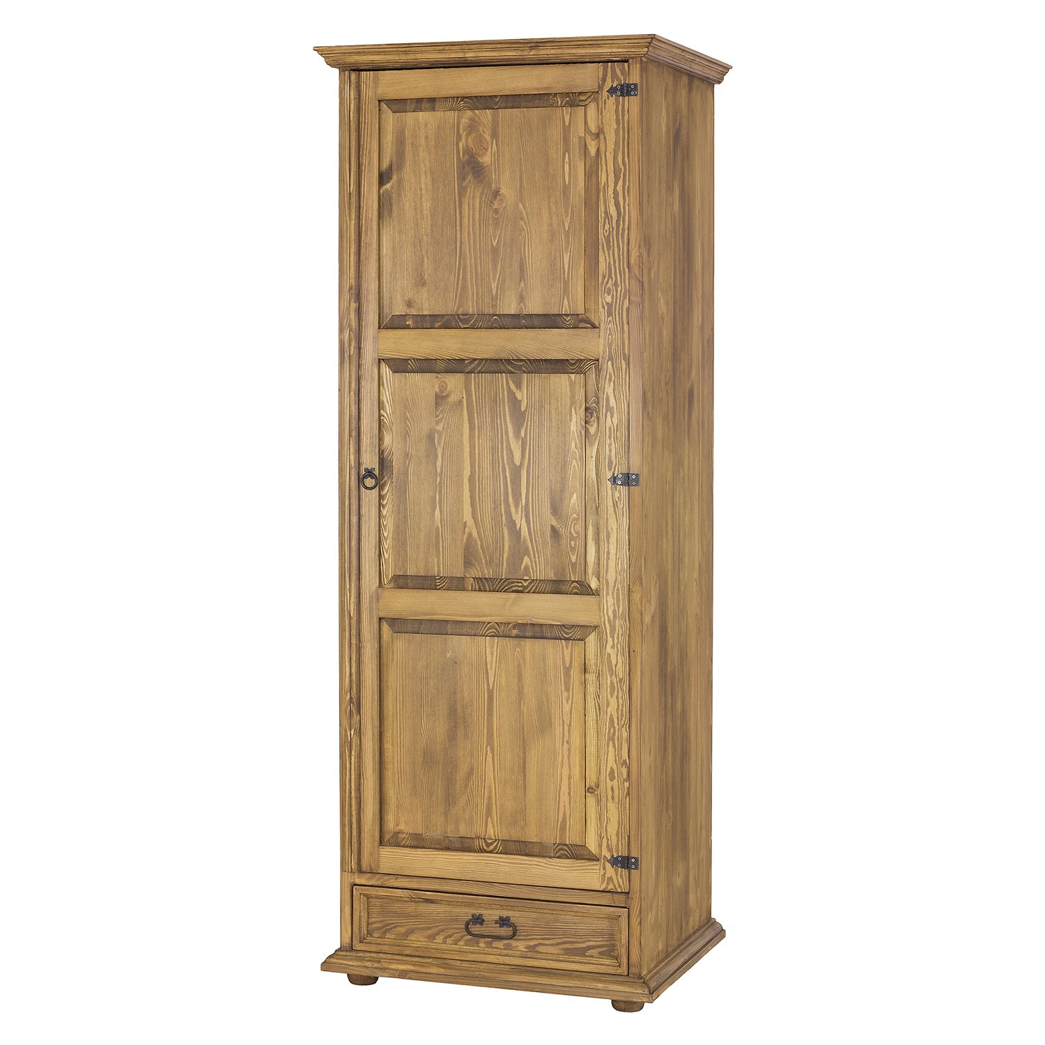 Pine wardrobe RUSTIKAL SF700 LEFT, light wax pine - Image 3